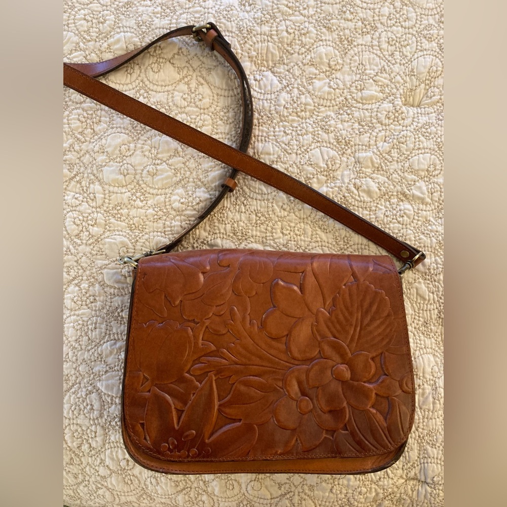 Patricia Nash Granada Tooled Leather Crossbody